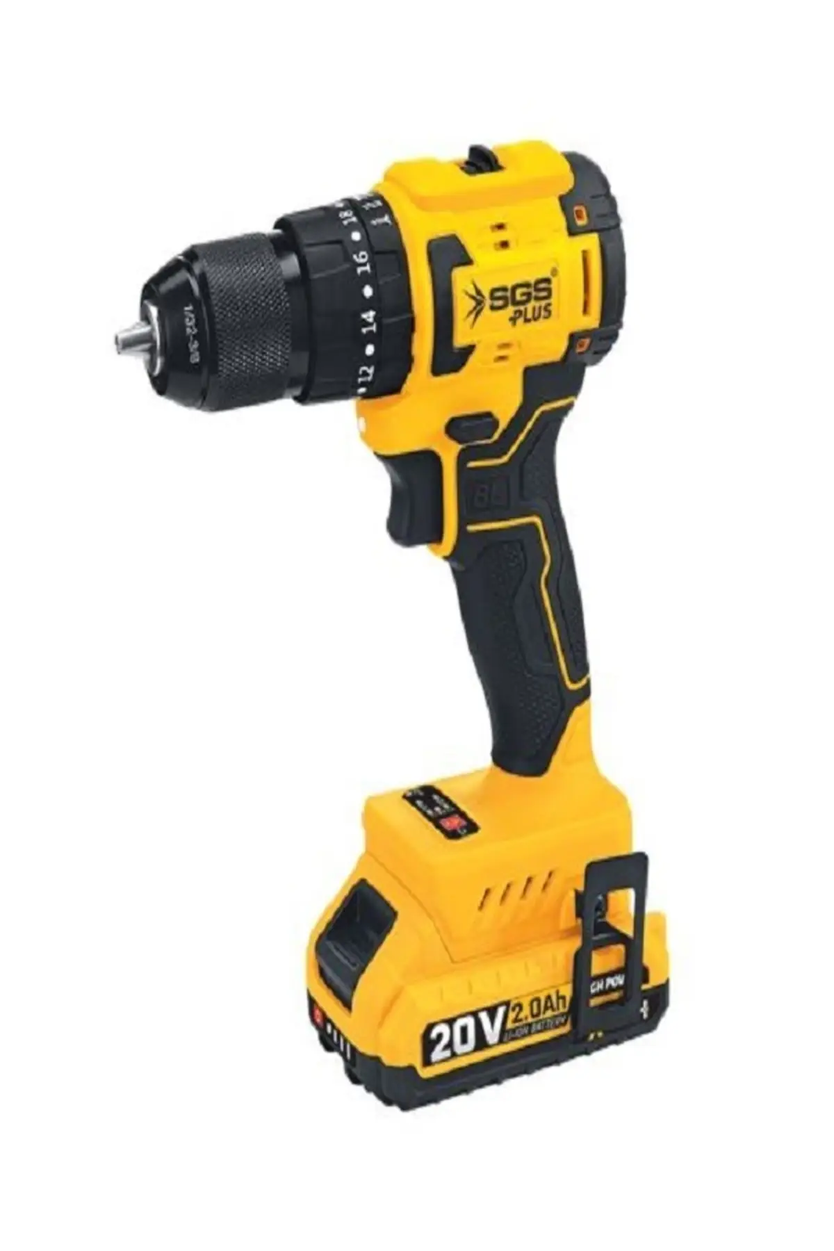 SGS 5530 AKÜLÜ DARBELİ MATKAP SETİ 20V 45Nm Tork 2*2.0Ah (KÖMÜRSÜZ MOTOR)
